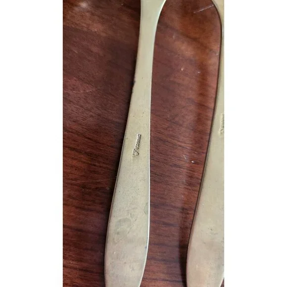 Vintage 9 Piece Dirigold Goldware Flatware Dirilyte Bronze Alloy Set - Picture 9 of 10